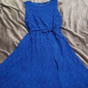Land's End Blue Lace Dress